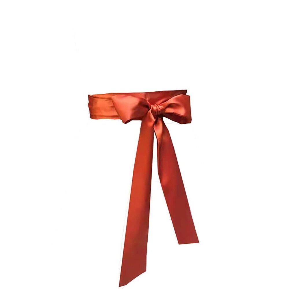 5498 Satin Sash Belt For Bridal Wedding Bridesmaid Dress 2'' Wide Double